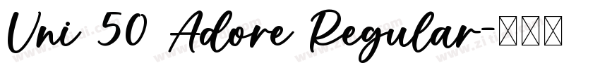 Vni 50 Adore Regular字体转换